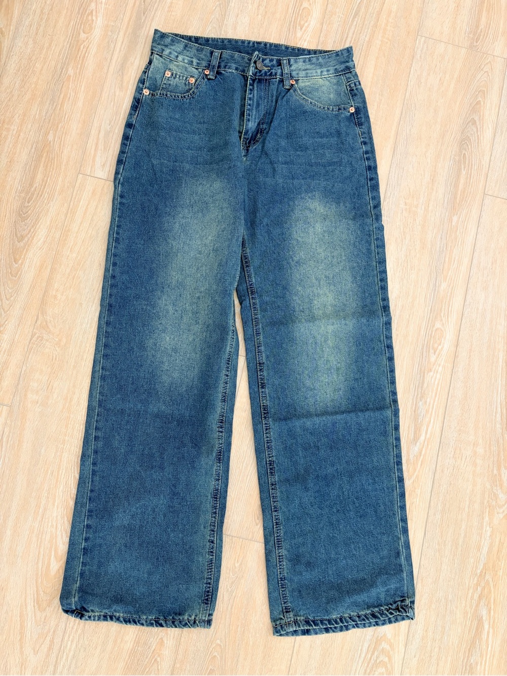 Women low rise baggy boyfriend jeans